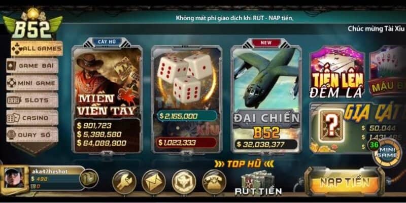 B52 là cổng game đỉnh cao ngay khi ra mắt thị trường